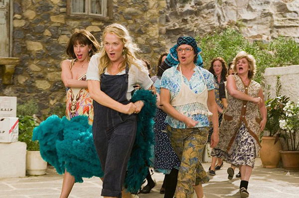 mamma mia meryl strip damouchari damcing queen filming pelion